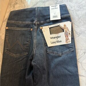 Wrangler x Lainey Wilson Dark Blue Bell Bottom Jeans